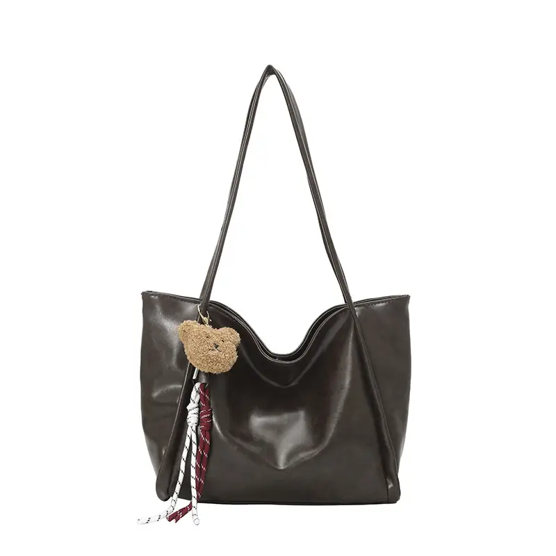 Retro Brown Korean Style Shoulder Bag for Women - Image 8