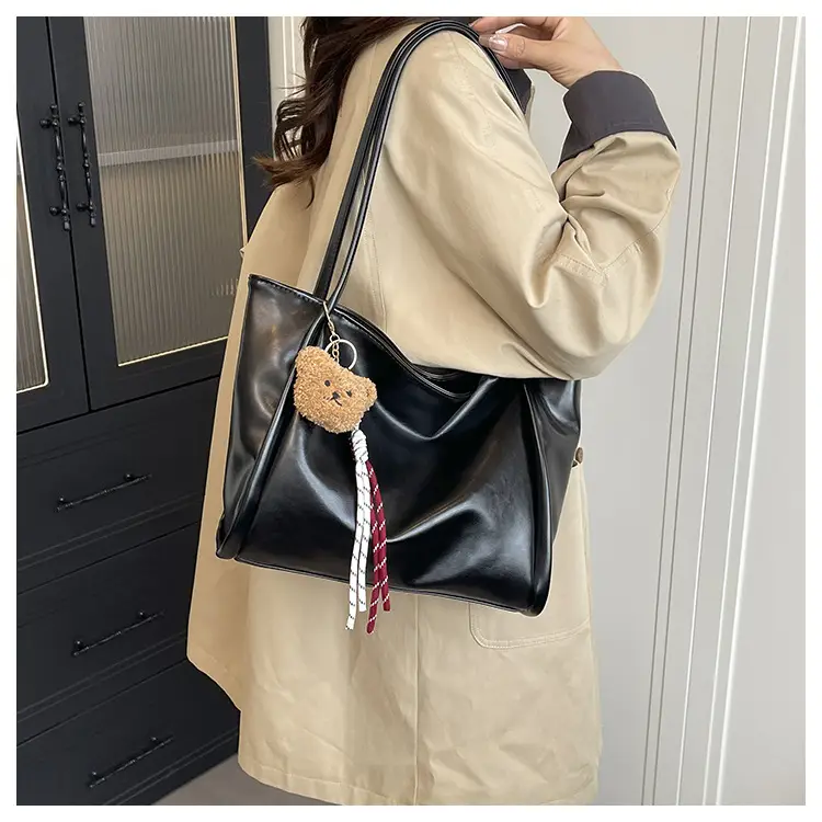 Retro Brown Korean Style Shoulder Bag for Women - Image 4