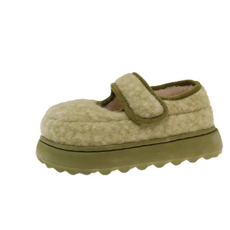 Qidan Shoe Factory Cotton Slippers for Women Autumn and Winter Korean Style New Indoor Home Thick-Soled Warm Plus Plush Slippers for Women - Image 9