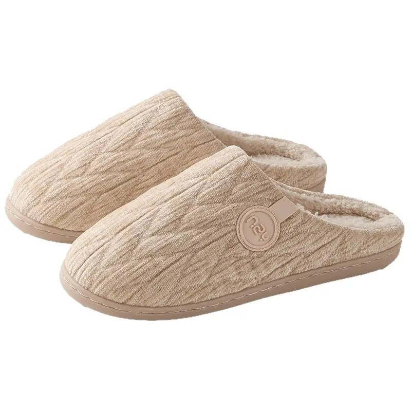 Japanese Style Cotton Slippers for Women Winter Warm Anti-Slip
