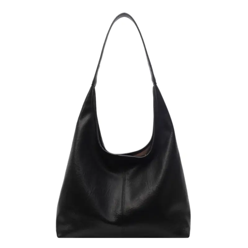 Black Leather Cross-Border Tote Bag for Women - Image 10