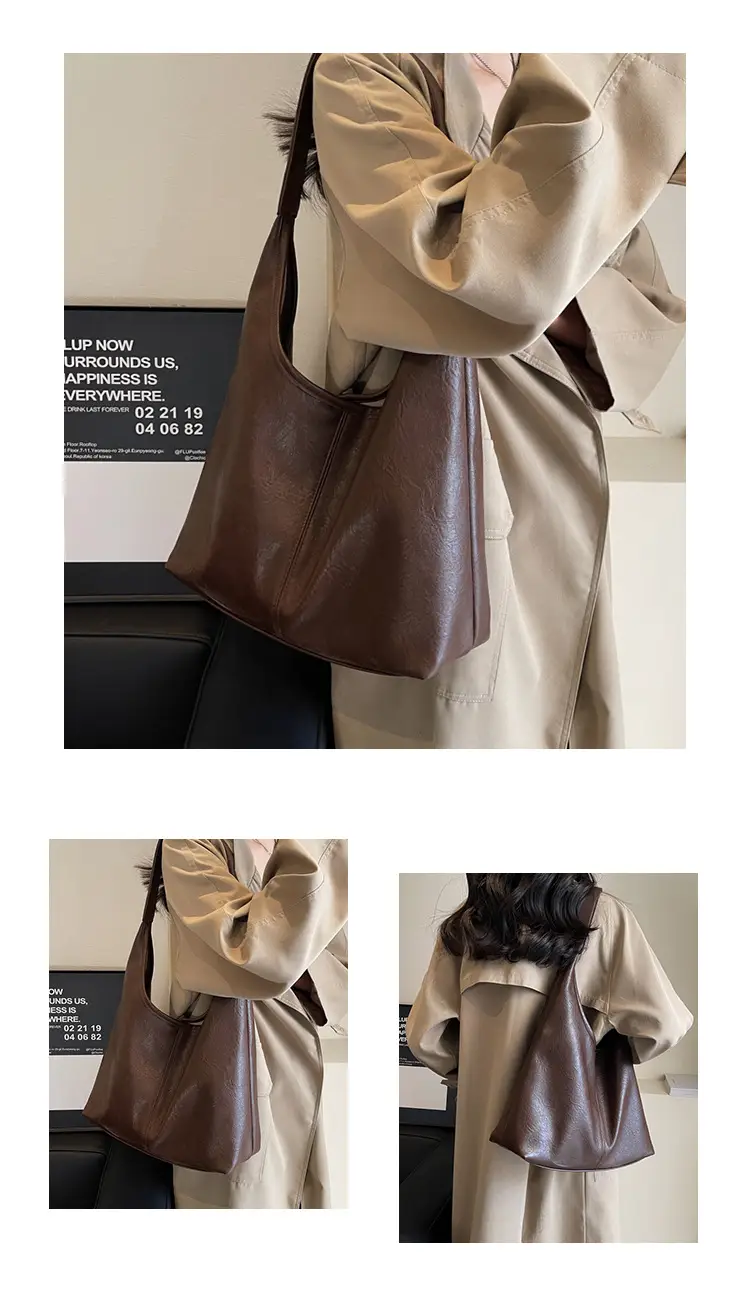 Black Leather Cross-Border Tote Bag for Women — feature 12