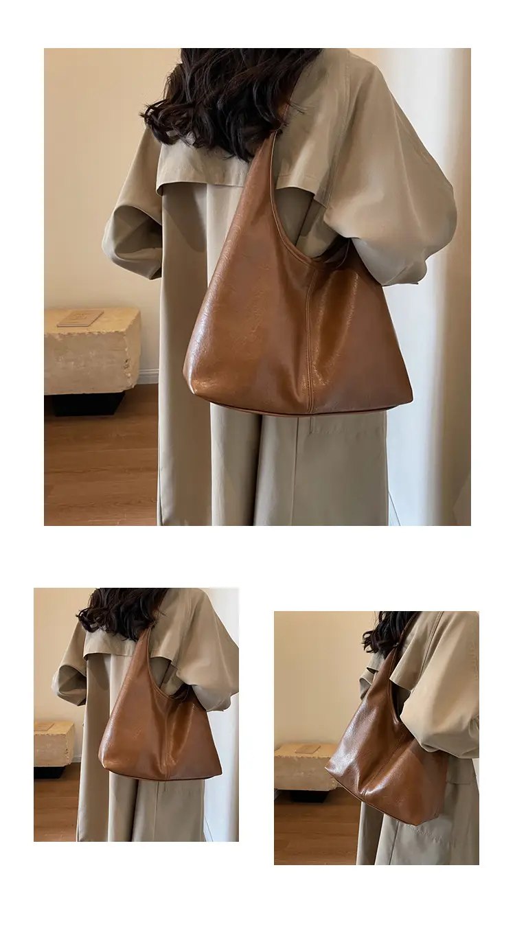 Black Leather Cross-Border Tote Bag for Women — feature 14