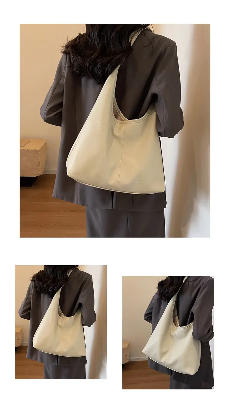 Black Leather Cross-Border Tote Bag for Women — feature 15