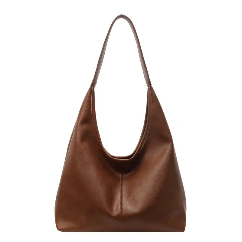 Black Leather Cross-Border Tote Bag for Women - Image 4