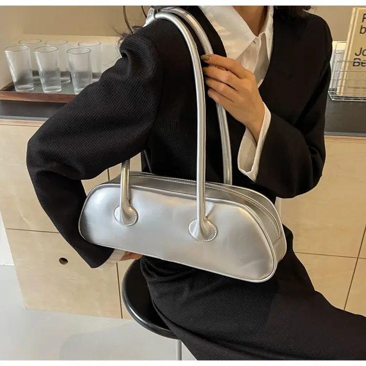 Silver Armpit Bag for Women 2025 High-End Style — feature 29
