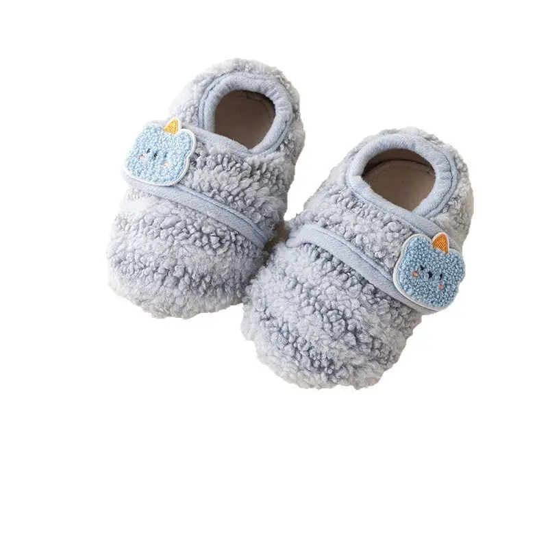 Baby Soft Floor Socks for Girls Warm Autumn Winter Non-Slip Walking Shoes