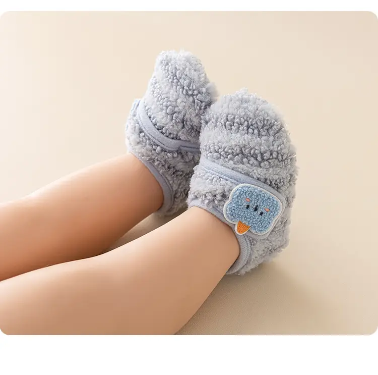 Baby Soft Floor Socks for Girls Warm Autumn Winter Non-Slip Walking Shoes — feature 10