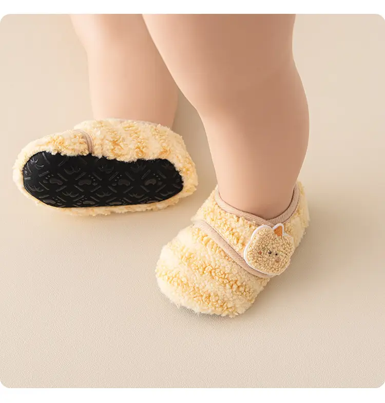 Baby Soft Floor Socks for Girls Warm Autumn Winter Non-Slip Walking Shoes — feature 9