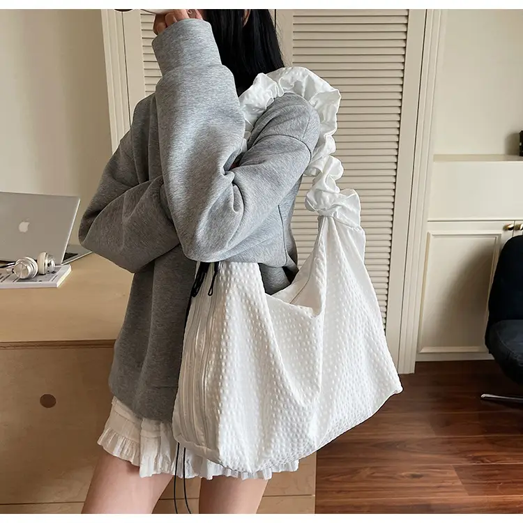 Women's Gray Checkered Crossbody Bag 2025 — feature 24