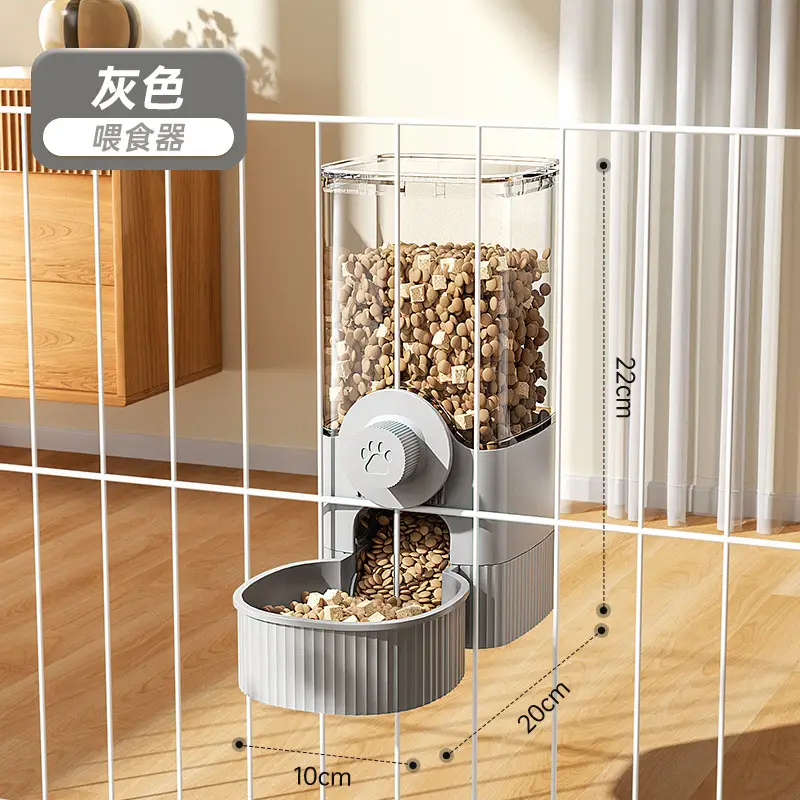 Cat Water Dispenser, Rabbit Food Bowl, Dog Hanging Water Kettle, Automatic Feeding and Water Feeder for Dogs, Pets and Cats to Drink Water