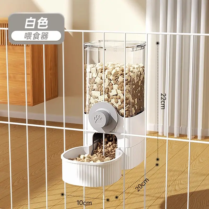 Cat Water Dispenser, Rabbit Food Bowl, Dog Hanging Water Kettle, Automatic Feeding and Water Feeder for Dogs, Pets and Cats to Drink Water
