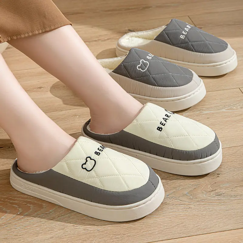 Warm Plush Cotton Slippers for Women Winter - Image 8
