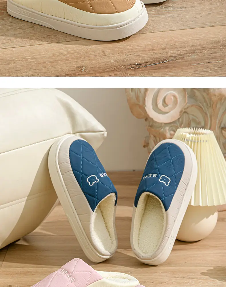 Warm Plush Cotton Slippers for Women Winter — feature 3