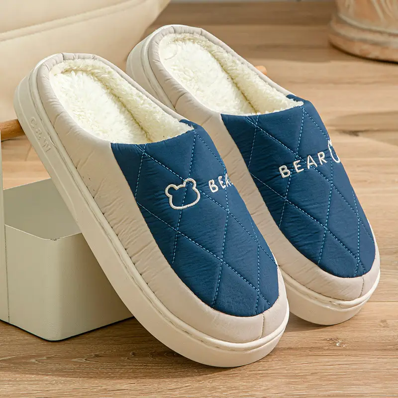 Warm Plush Cotton Slippers for Women Winter - Image 5