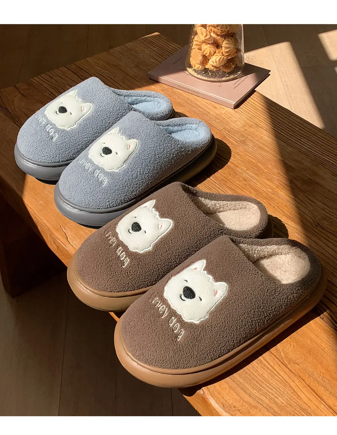 Cotton Slippers Winter Women's Indoor Home Warm 2025 New Home Fleece-Lined Couple Furry Slippers Winter Men's — feature 17