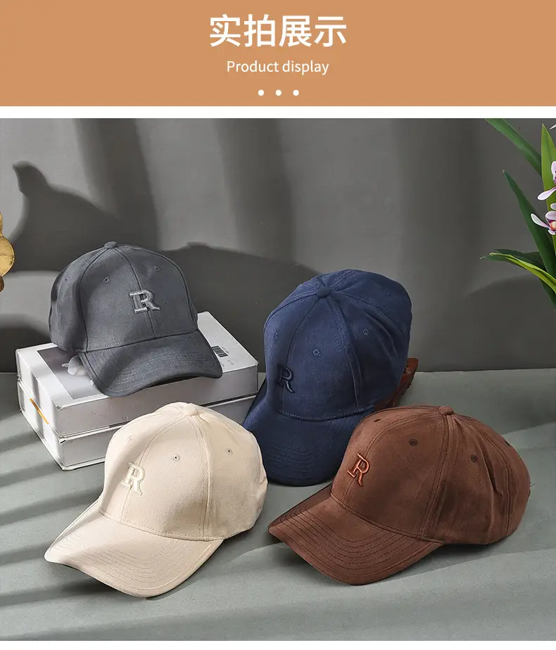 Women Embroidered Baseball Cap Dark Gray Large — feature 10