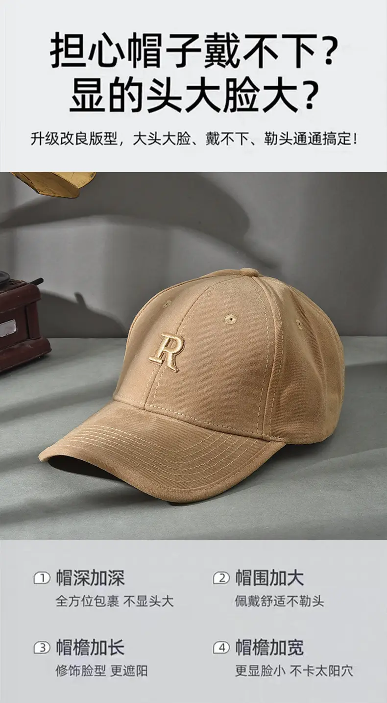 Women Embroidered Baseball Cap Dark Gray Large — feature 4