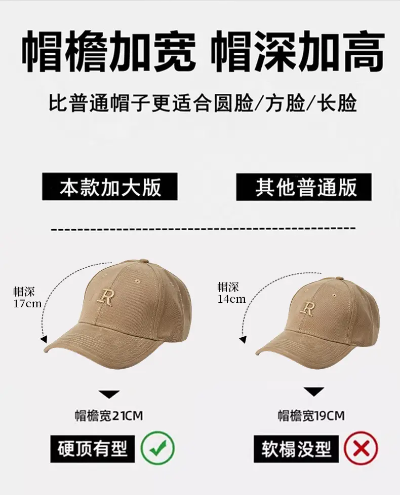 Women Embroidered Baseball Cap Dark Gray Large — feature 5
