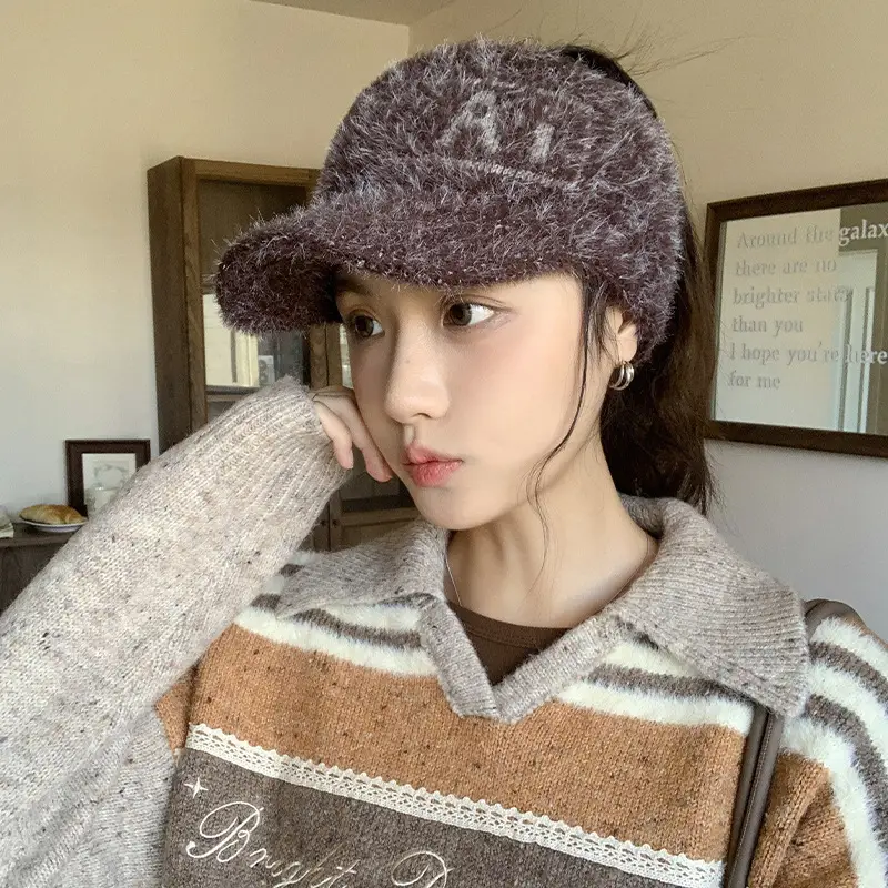 Women Korean Retro Baotou Woolen Hat Winter Autumn - Image 8