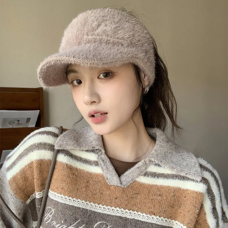 Women Korean Retro Baotou Woolen Hat Winter Autumn - Image 9