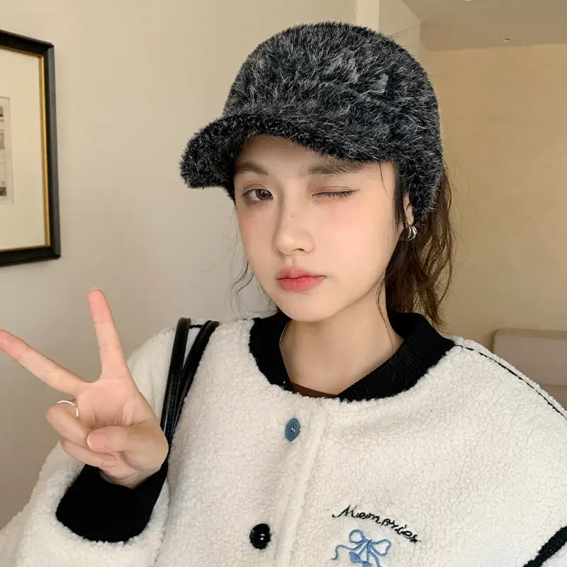 Women Korean Retro Baotou Woolen Hat Winter Autumn - Image 10