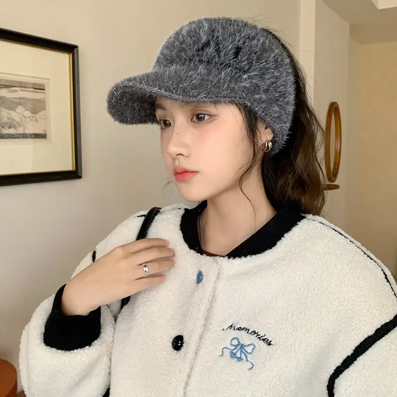 Women Korean Retro Baotou Woolen Hat Winter Autumn - Image 3