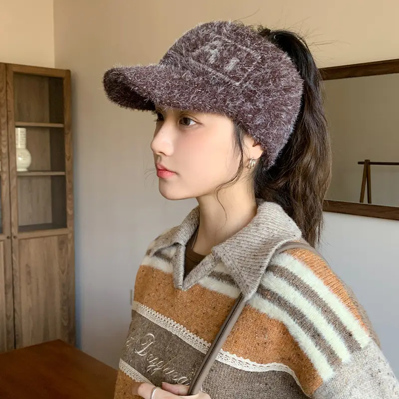 Women Korean Retro Baotou Woolen Hat Winter Autumn - Image 4