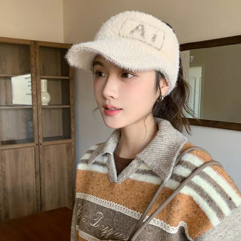 Women Korean Retro Baotou Woolen Hat Winter Autumn - Image 5