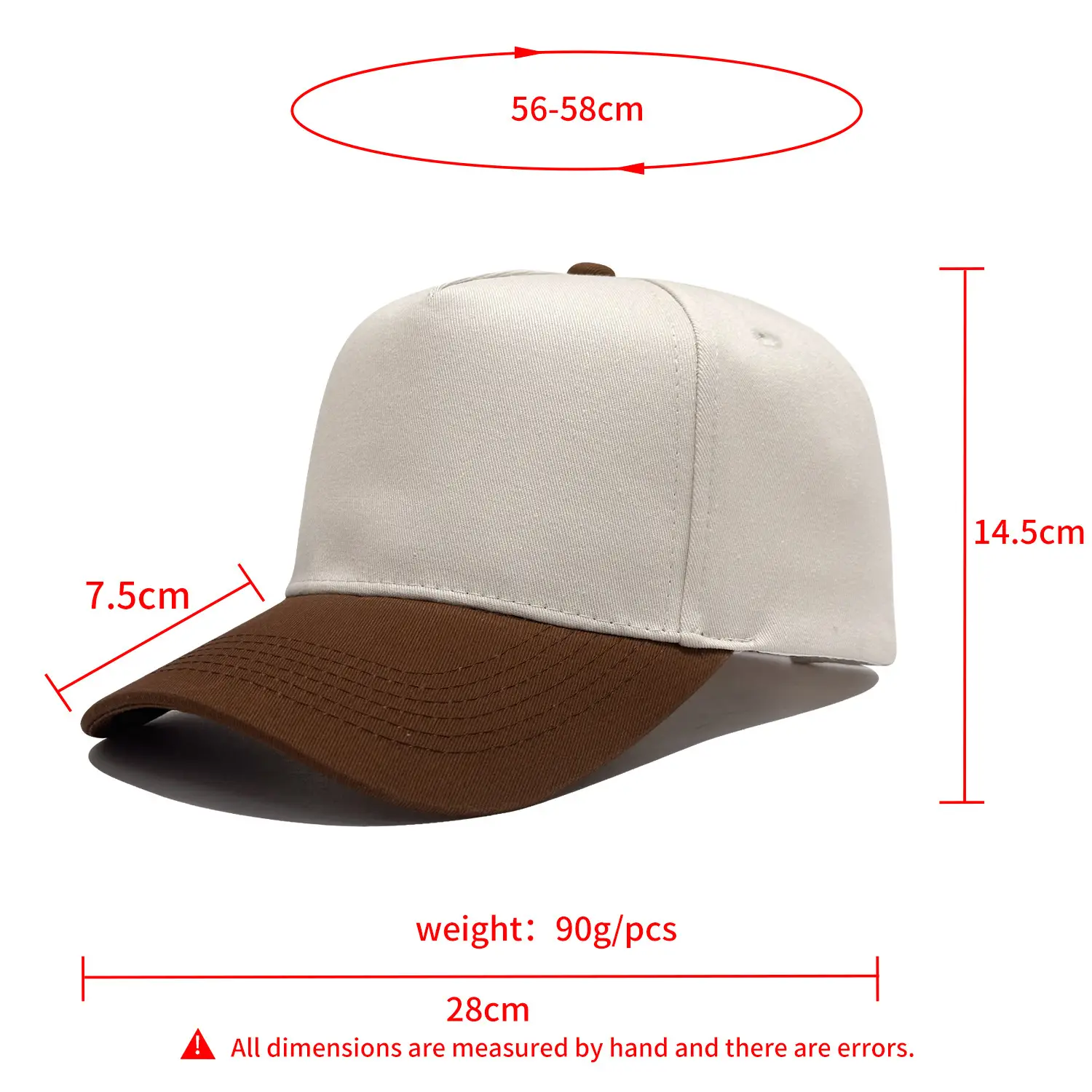 Men's Black Baseball Cap with Wide Bristle - Image 11