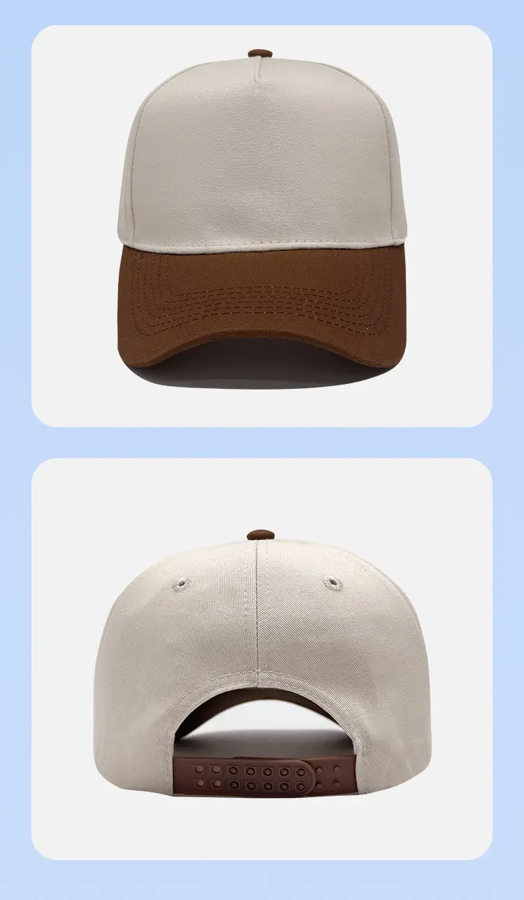 Men's Black Baseball Cap with Wide Bristle — feature 6