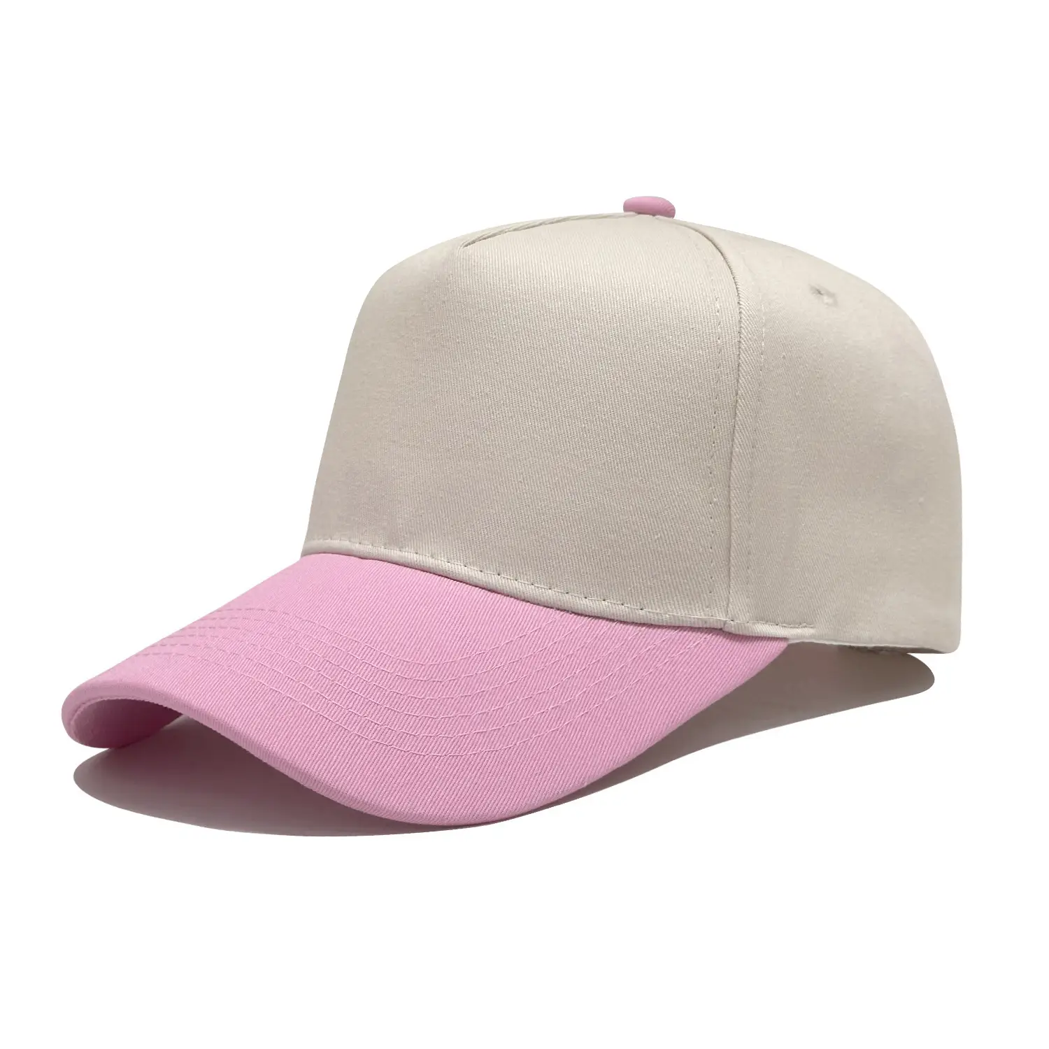 Men's Black Baseball Cap with Wide Bristle - Image 3