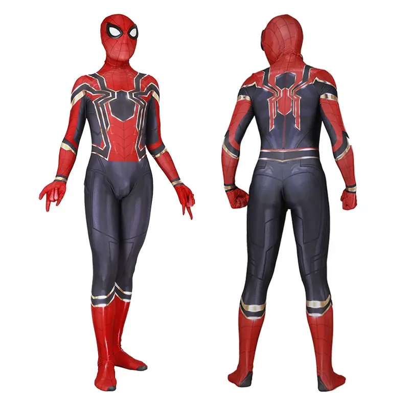Captain America Jumpsuit Cosplay Costume Adult Iron Man Children's Performance Costume Halloween Superhero