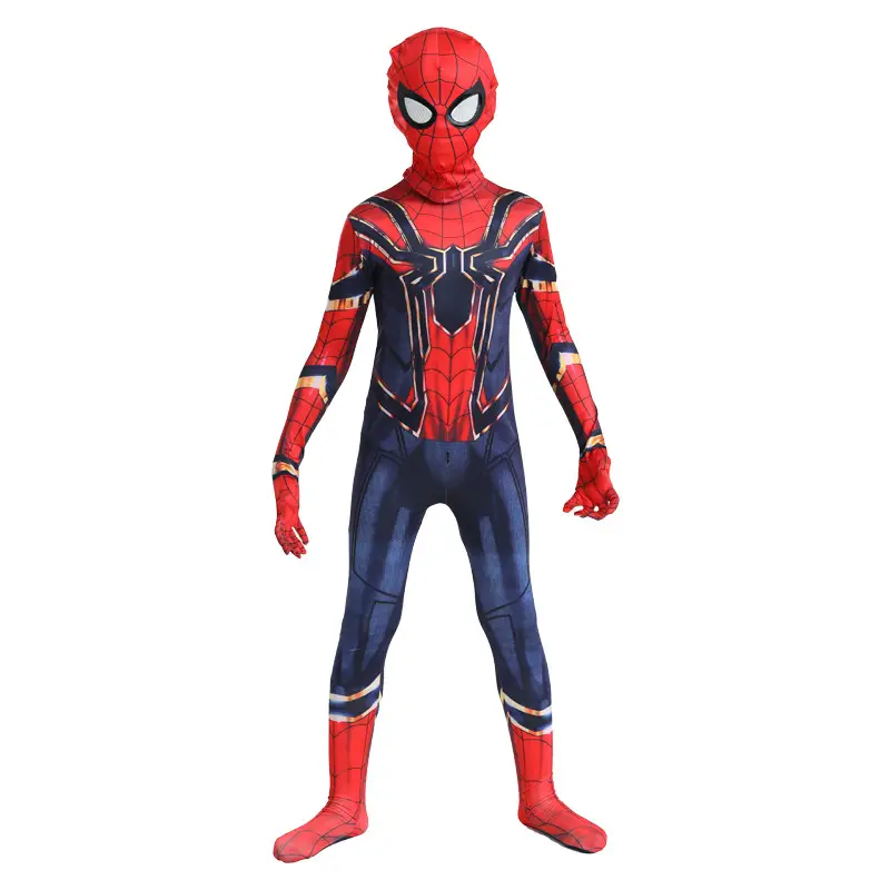 Captain America Jumpsuit Cosplay Costume Adult Iron Man Children's Performance Costume Halloween Superhero