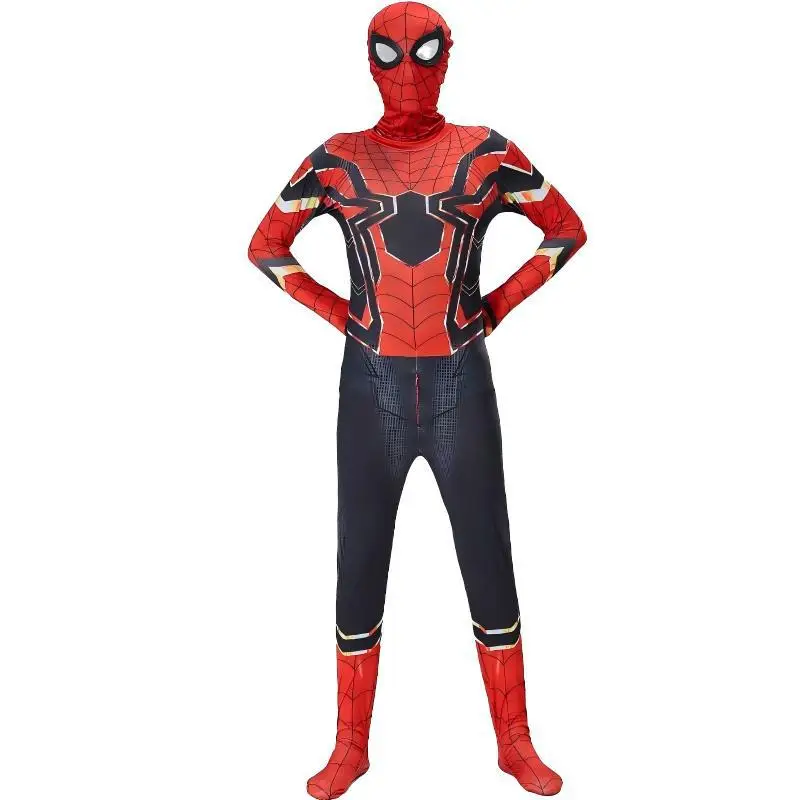 Captain America Jumpsuit Cosplay Costume Adult Iron Man Children's Performance Costume Halloween Superhero