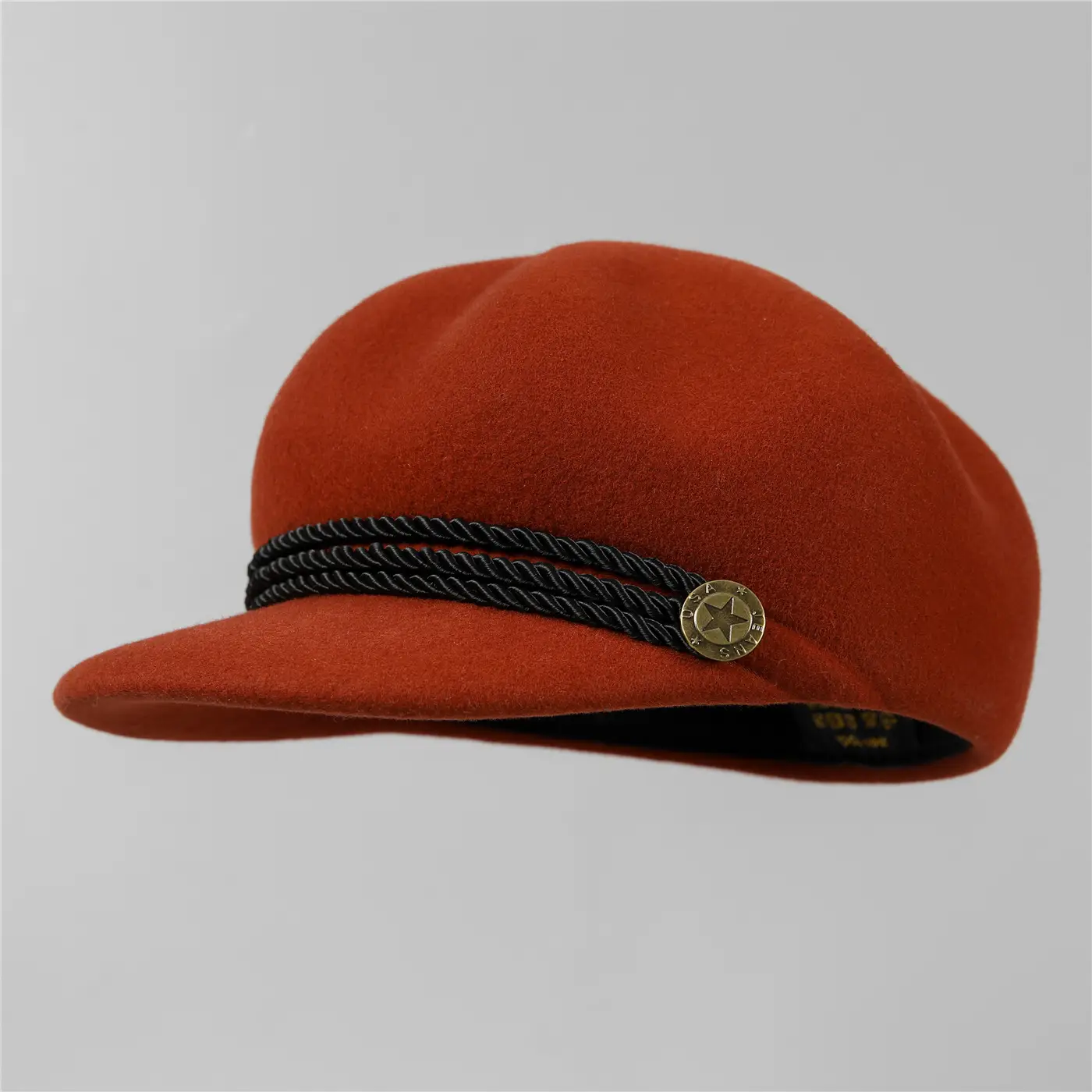 Women Wool Beret Cap Maroon Adjustable Winter Hat — feature 12