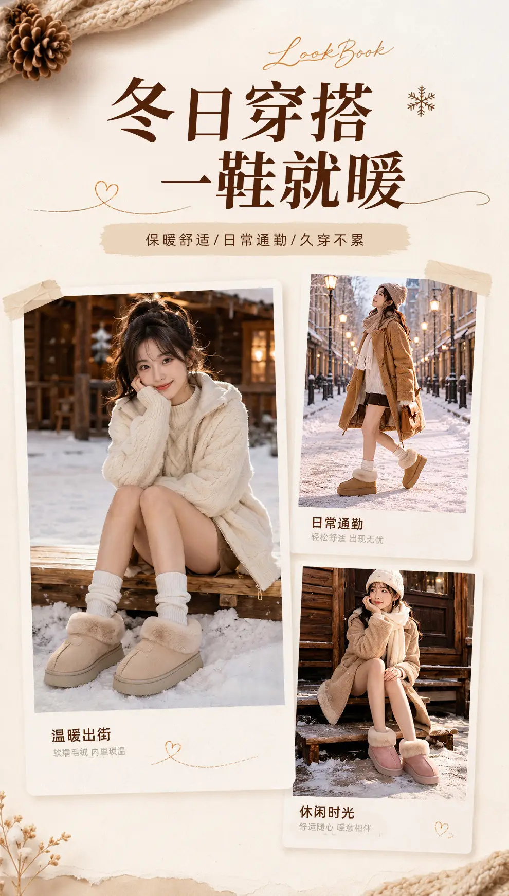 Suede Cotton Slippers for Women Winter New Daily Versatile Warm Home Indoor Wear-Resistant Thick-Soled Cotton Slippers Wholesale — feature 2