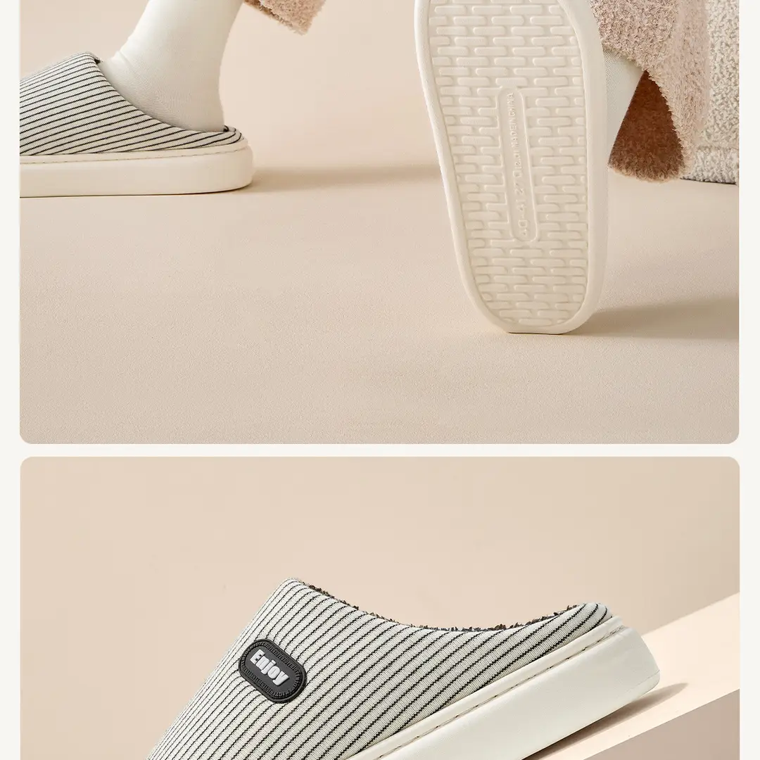 Lidani Thick-Soled Cotton Slippers for Women, Winter 2025 New Model, Indoor Home Warm Plush Large-Size Slippers for Men — feature 15