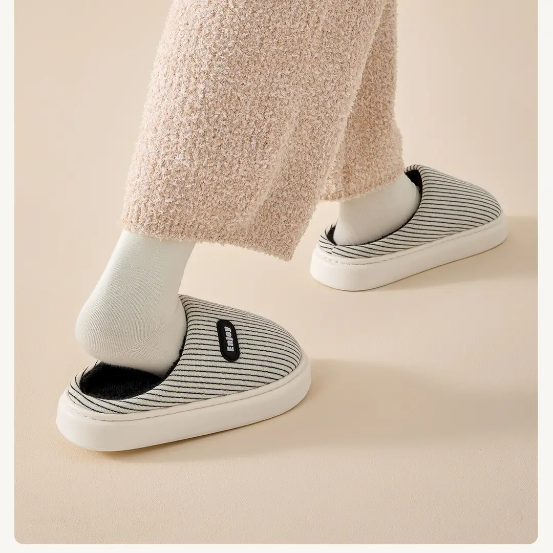 Lidani Thick-Soled Cotton Slippers for Women, Winter 2025 New Model, Indoor Home Warm Plush Large-Size Slippers for Men — feature 19