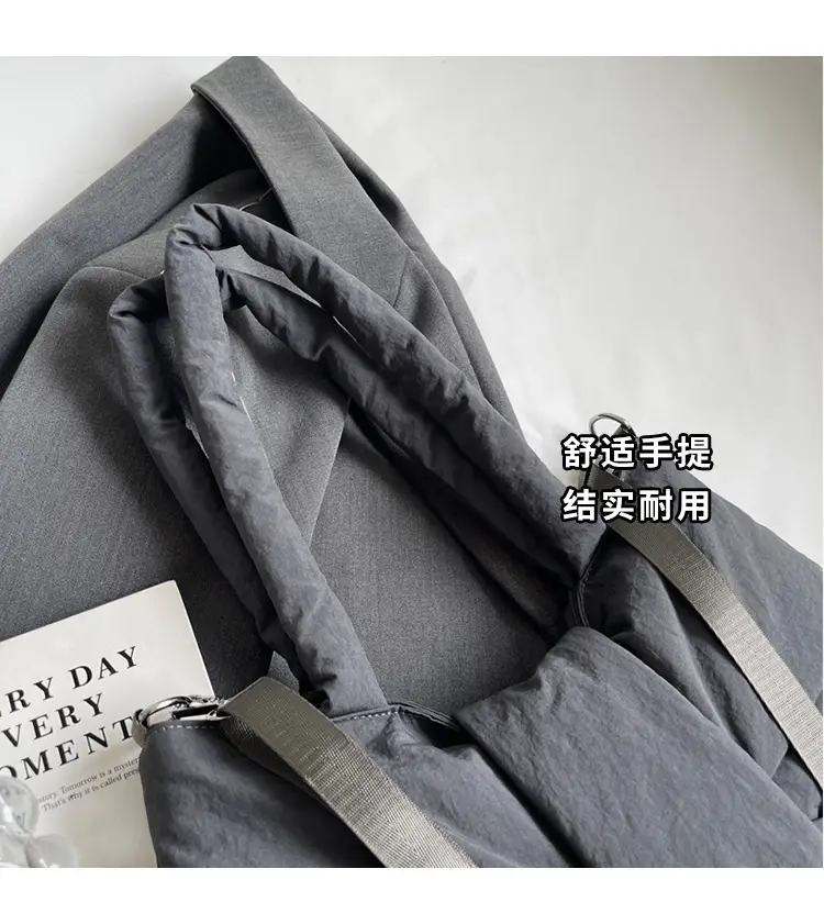 Women's Grey Bow Shoulder Bag 2025 Autumn New Style — feature 6