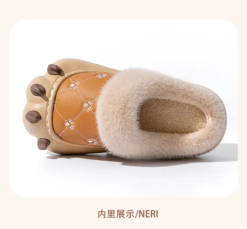 Maternity Slippers for Women 2025 New Autumn Winter Warm Bear Cotton Non-Slip Waterproof — feature 13