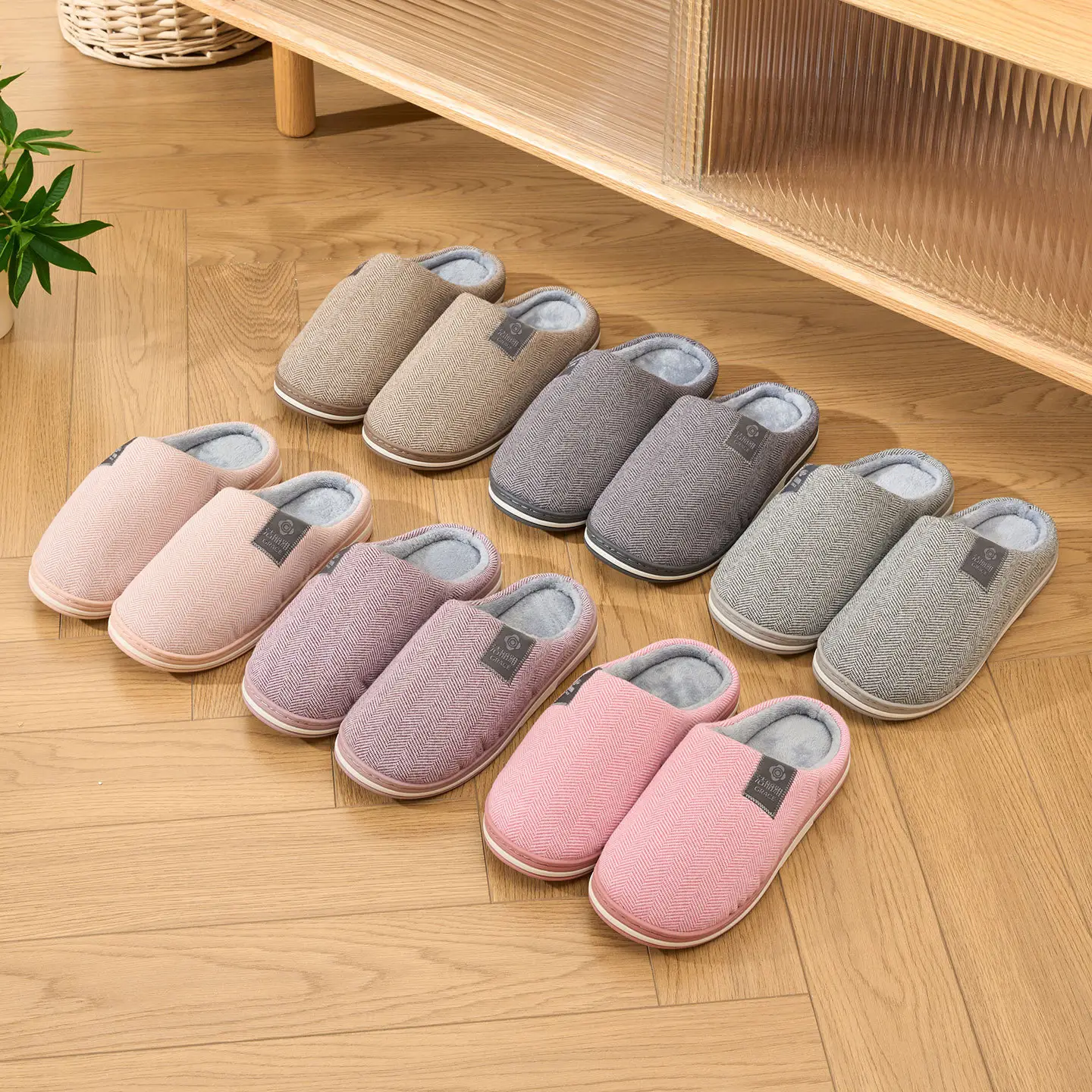 Women Cotton Anti-Bacterial Slippers Warm Winter - Image 12