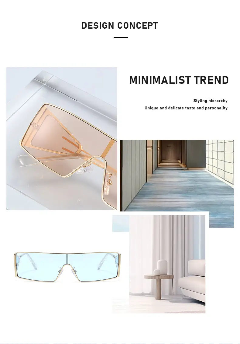 European American Y2K Metal Sunglasses Square Design Hot Girl β feature 4
