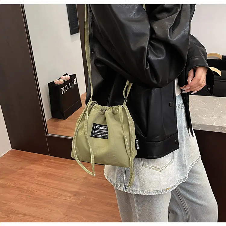 Orange Japanese Style Bucket Bag for Students luggage and leather goods โ feature 11