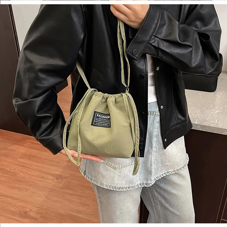 Orange Japanese Style Bucket Bag for Students luggage and leather goods โ feature 12