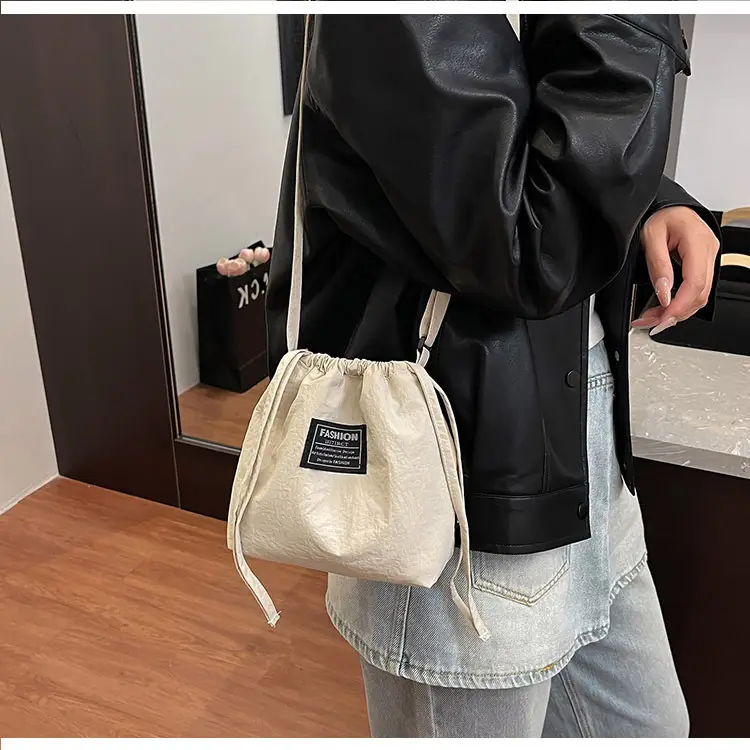 Orange Japanese Style Bucket Bag for Students luggage and leather goods โ feature 15