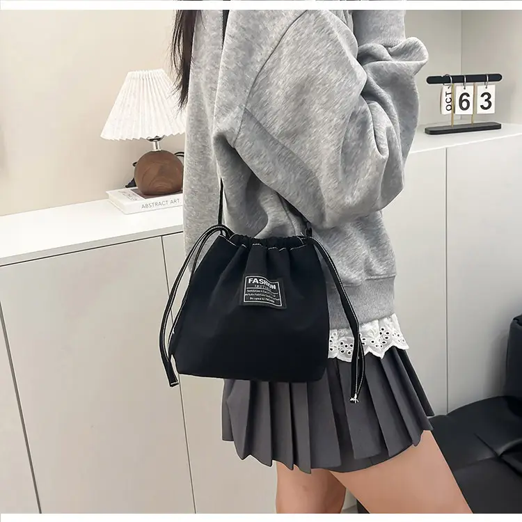 Orange Japanese Style Bucket Bag for Students luggage and leather goods โ feature 19