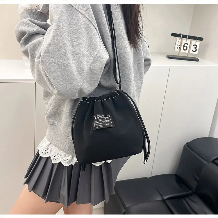 Orange Japanese Style Bucket Bag for Students luggage and leather goods โ feature 21