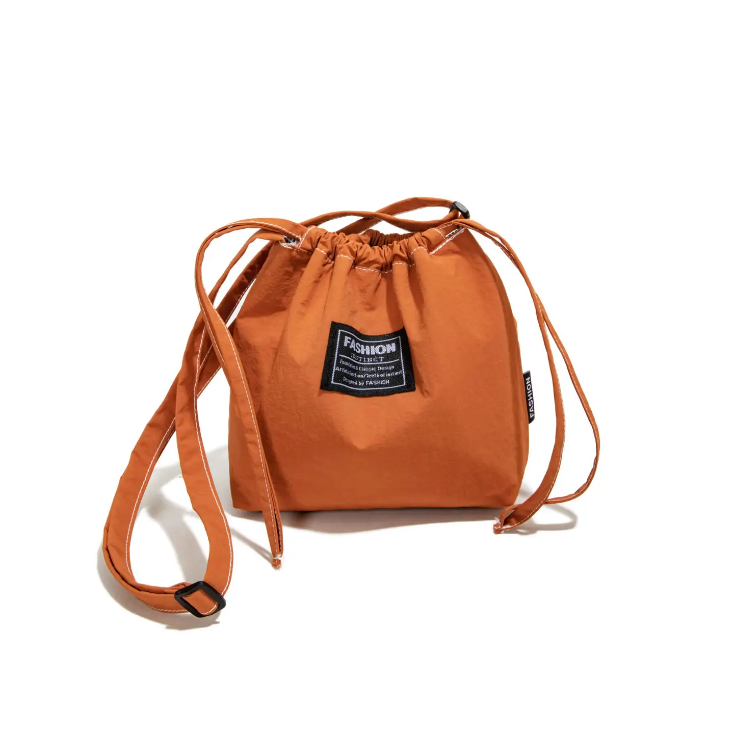 Orange Japanese Style Bucket Bag for Students luggage and leather goods - Image 5