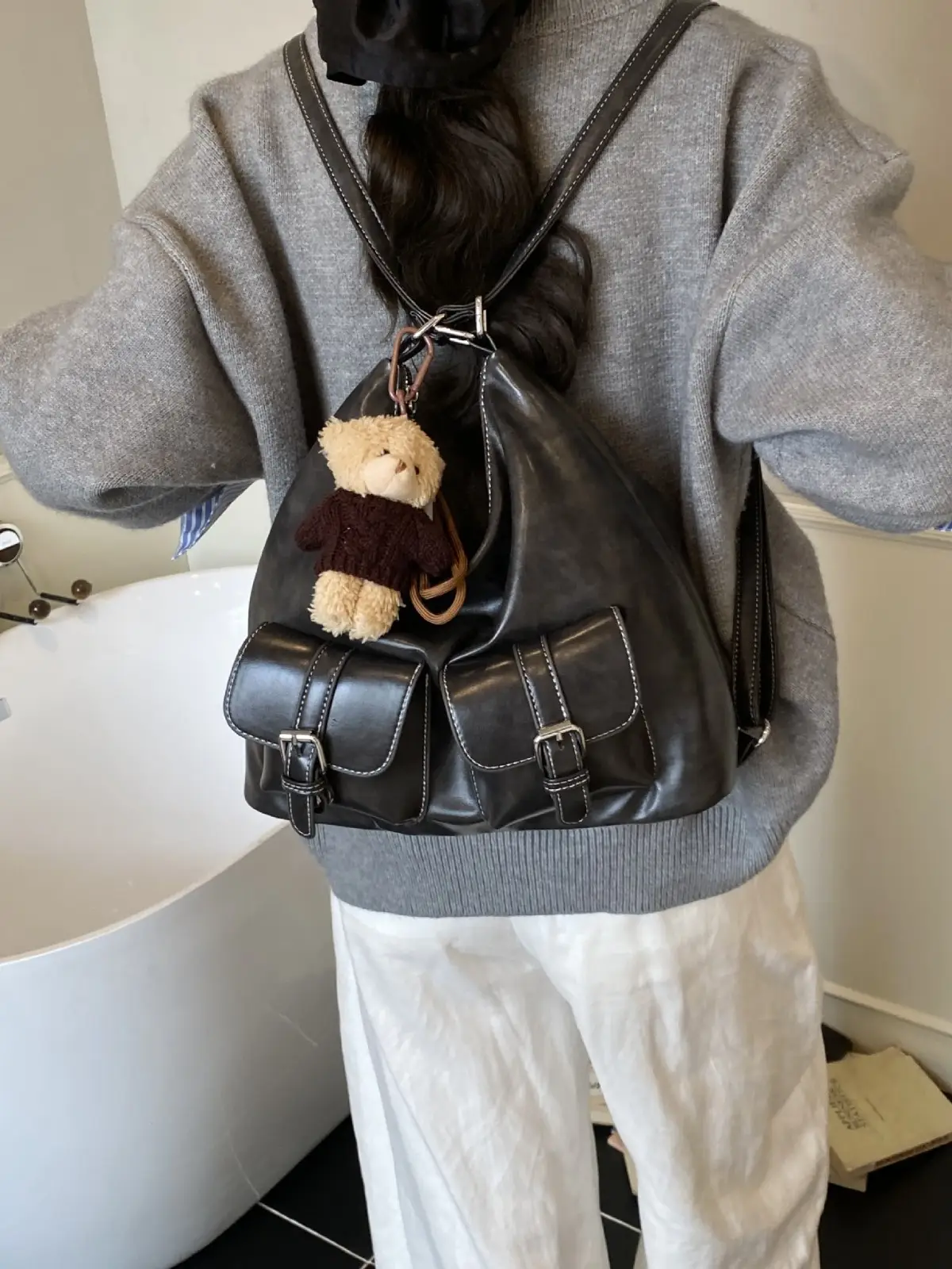 Women's Large Capacity Leather Shoulder Bag 2025 - Image 5